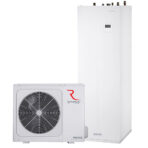 Rotenso Aquami All in Split Hydrobox Wi-Fi 12 kW ilma-vesilämpöpumppu, jossa on 240 litran lämminvesivaraaja.